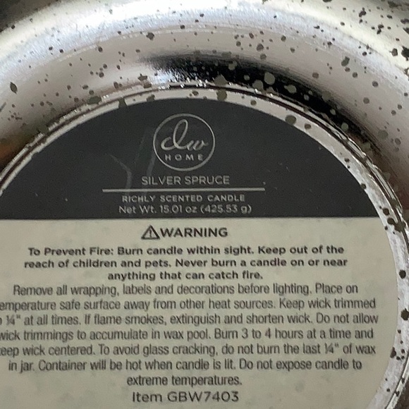 DW HOME CANDLE SILVER SPUCE GIFTED BOW 2 WICK 15 Oz NEW GOLD - Picture 6 of 6
